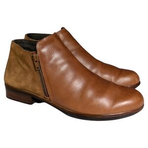 Naot Helm Arizona Booties Women's Size US 10 EU 41 Leather Ankle Boho Bohemian